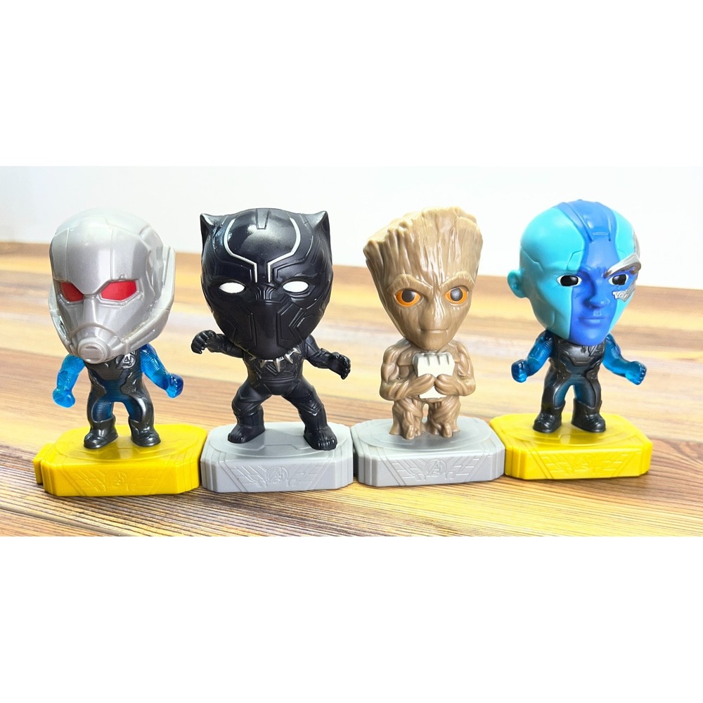 2019 McDonald's Avengers Endgame Happy Meal Lot Ant-Man Groot Nebula Panther